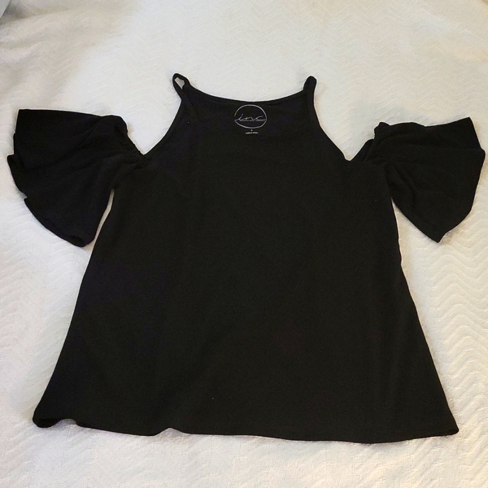 Black INC. "Cold Shoulder" Shirt.